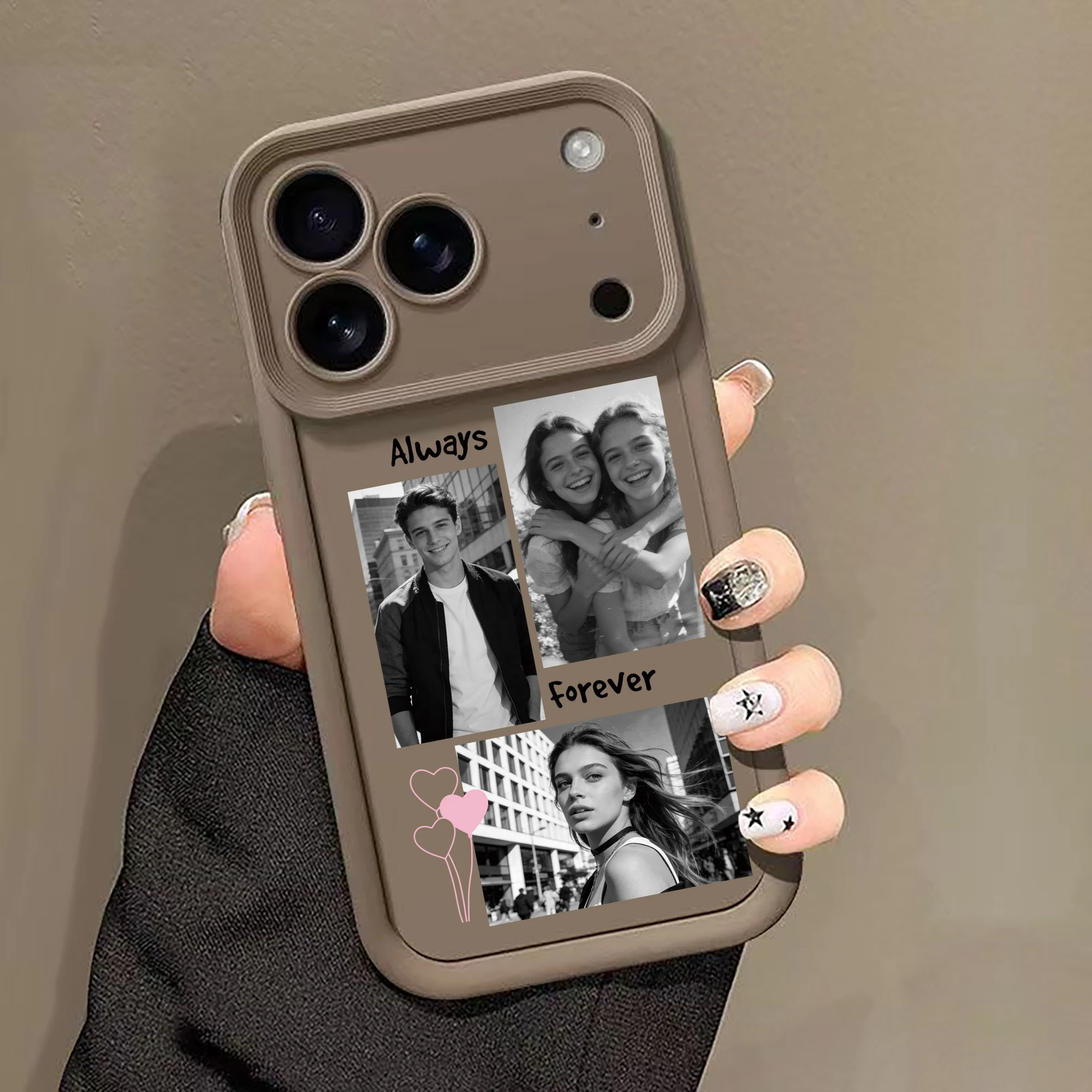 Custom Photos Convert to Black and White with Heart Balloon thumbnail 2