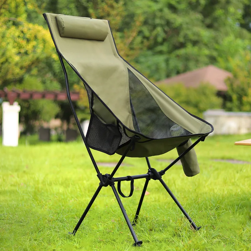 Portable Fishing Chair Lightweight Outdoor Folding Chair for Picnic Beach  Travel