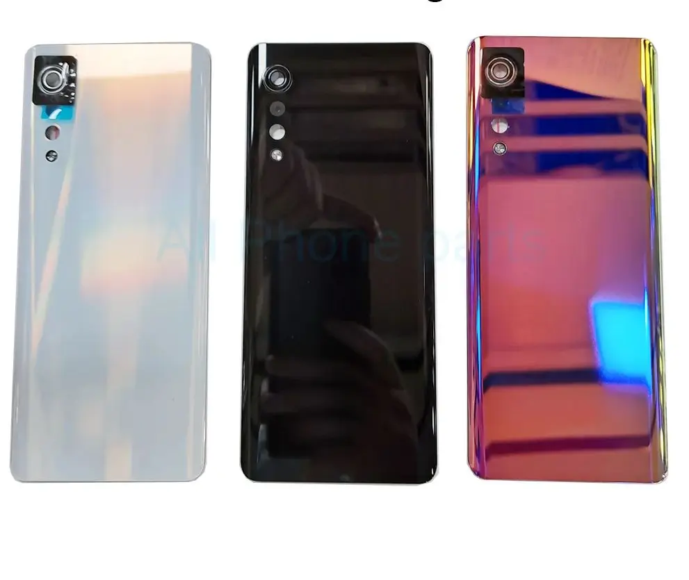 LG 벨벳 5G 배터리 커버 도어 용 카메라 렌즈 포함 LG G9 후면 커버 LM..