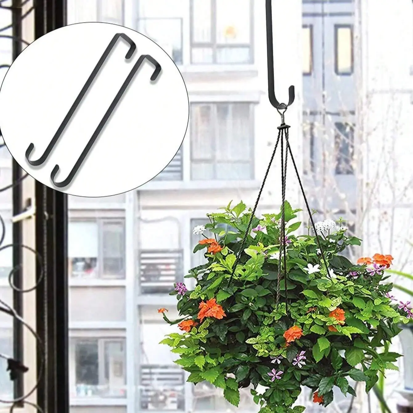 1/2/4pcs 12inch Wreath Hanger for Front Door Wreath Hook Over the Door Hanging Hook Household Multi-Purpose Storage Supplies 4