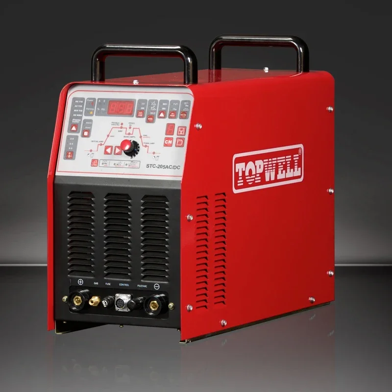 Ac Dc Tig Plasma Cutting 4-in-1 Combo Multifunction Welding Machine STC-205AC/DC Spare Parts Carton Multifunctional Provided Red 2