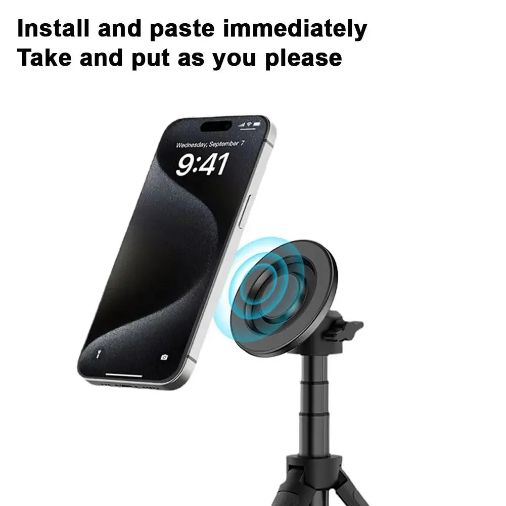 Universal Magnetic Phone Holder with Tripod Mount Adapter