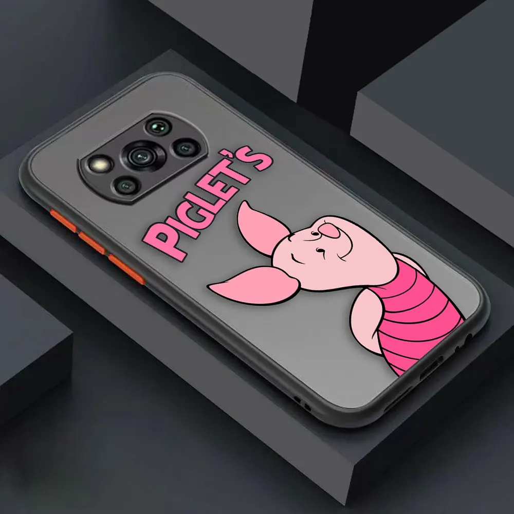 thumbnail image 1 of Funda mate para Xiaomi POCO X4 X3 X2 M4 M3 M2 F4 F3 GT F2 C40 CC9 PRO 4G 5G A3 MIX4 CIVI Funda Shell lindo Pink Piglet Anime, 1 of 5