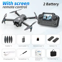 Professional HD Aerial Camera Drone with 4K WiFi FPV and Multicolor Brushless Motor (6K 2Battery)