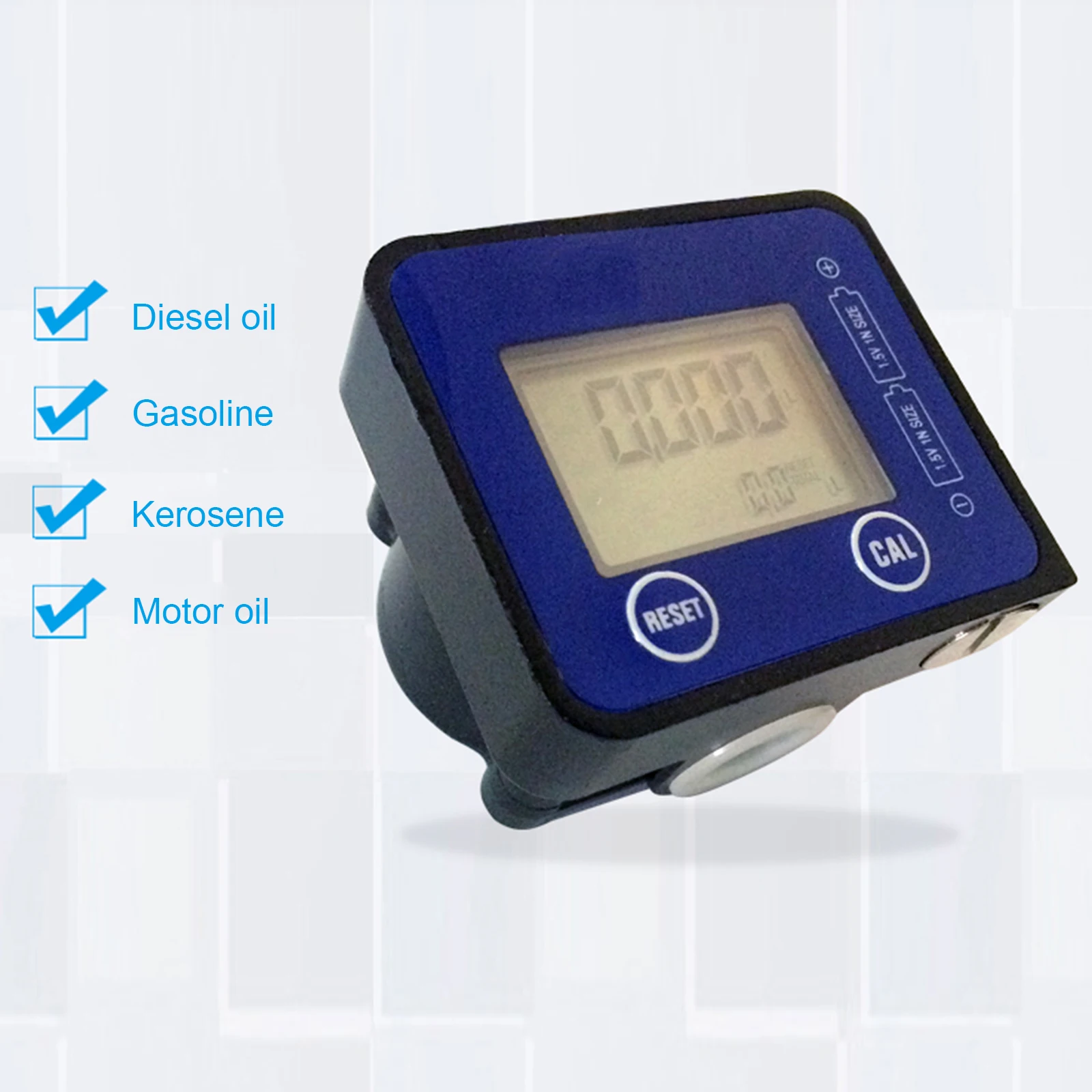 

Digital Flow Meter High Accuracy Aluminum Alloy Fuel Diesel Flow Meter 1/2 Flow Indicator Sensor Counter Flowmeter Gauge