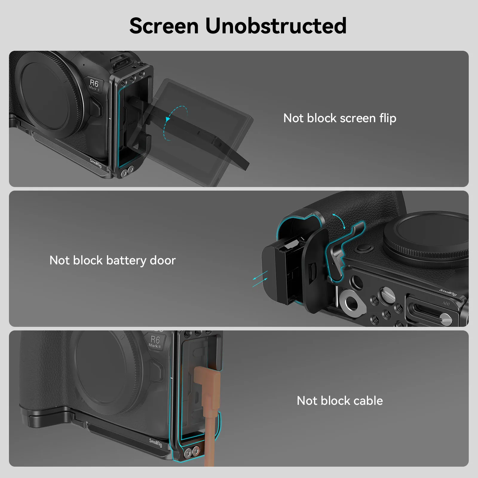 SmallRig 4300 ホルダー R5/R5C/R6/R6 Mark II用 Amazon.com : SmallRig R6 Mark II Camera Cage for Canon