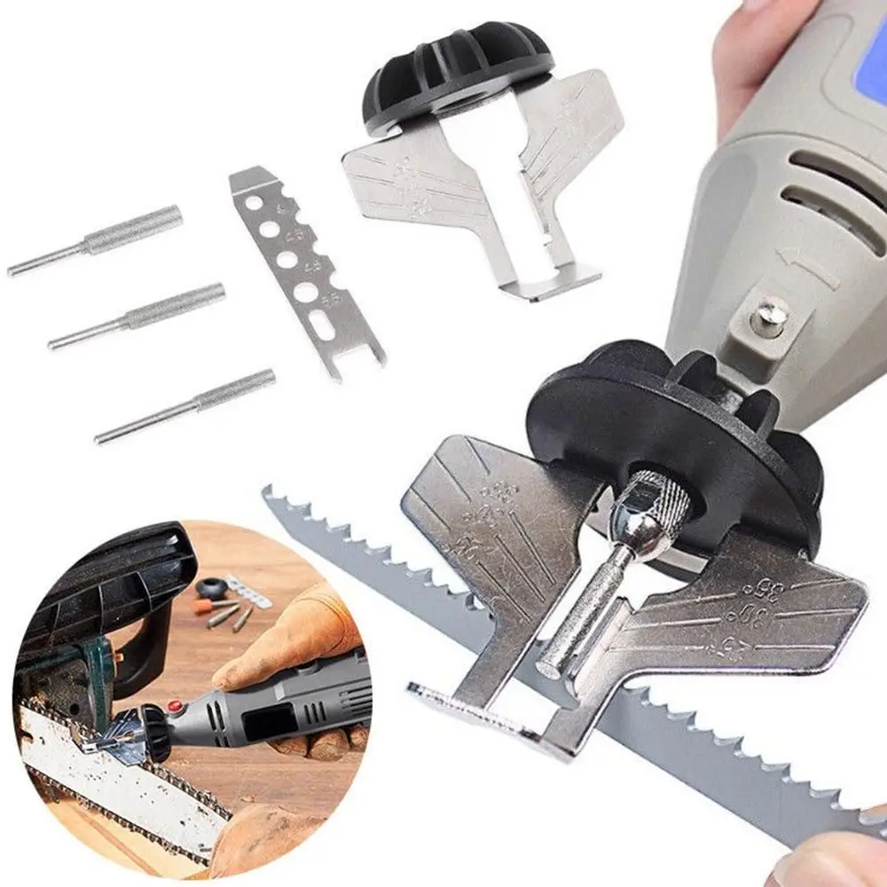 

Chainsaw Guide Drill Adapter Rotary accessories Sharpening Attachment Saw Chains Tool Kit Electric Grinder Polishes Sharpener