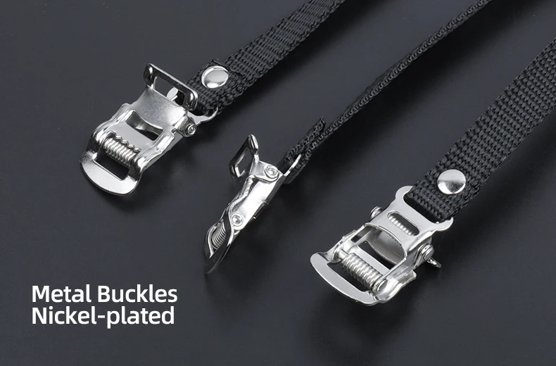 Description Picture 3 of item2pcs Toe Clip Straps for Bicycle Pedal Gym Spinning Bike Footboard Harness Bands Cycling Workout Demo Shoes Tip Rope Belt