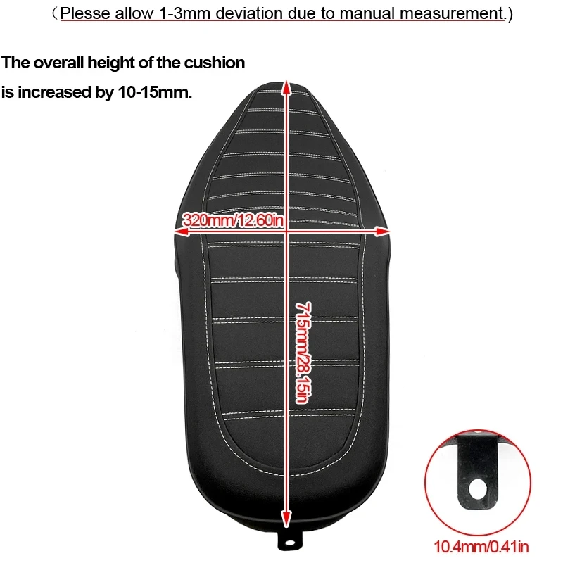 Motorcycle One Piece Retro Seat Cushion Front Driver Rear Passenger Seat Cover Fit For HONDA CM CMX1100 CM1100 CMX1100