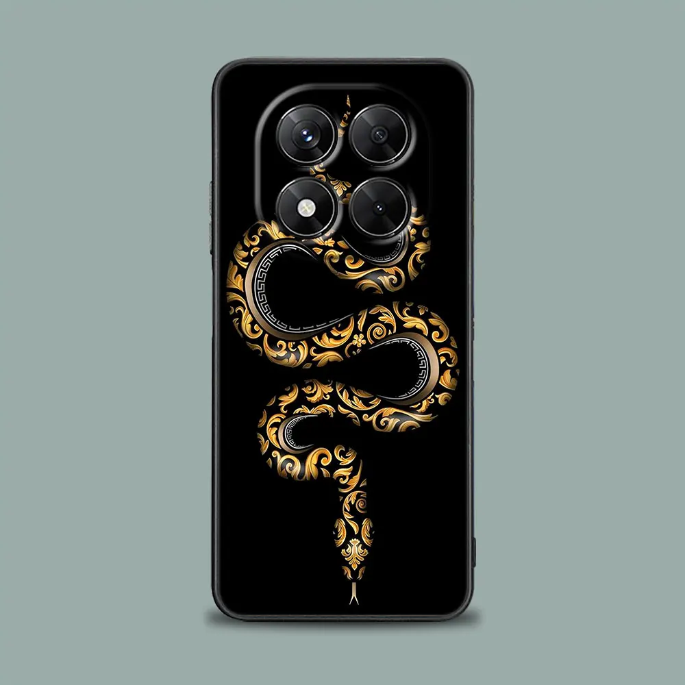 Elegant Silicone Soft Phone Case with Snakes and Women Design