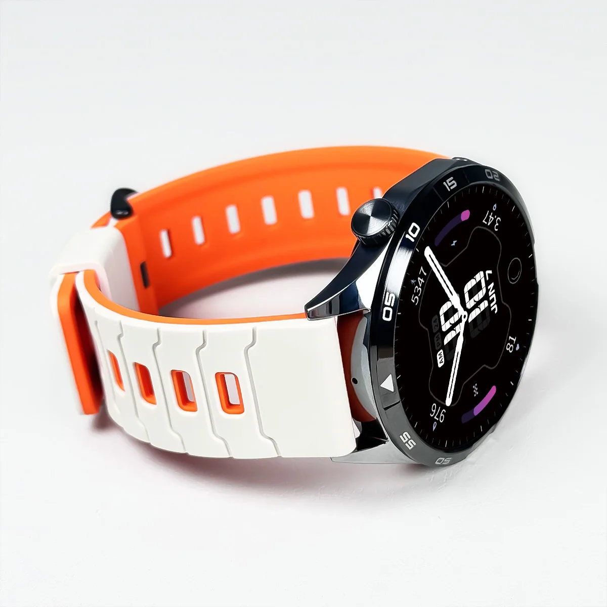 Versatile 22mm Sports Strap Replacement - Durable Rubber Bracelet