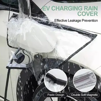 Copertura antipioggia per ricarica per auto Accessori per auto elettriche da esterno Pistola di ricarica Copertura automatica impermeabile Protezione dalla neve e dalla pioggia
