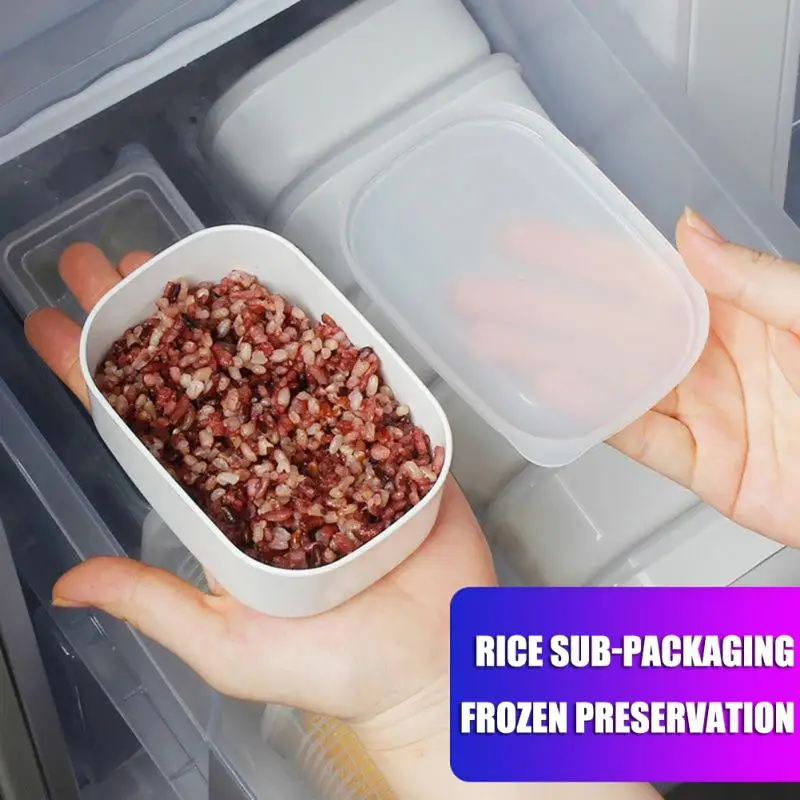 

Refrigerator Fresh-keeping Box Diet Box Mini Lunch Container Food Storage Box Bento Microwae Heating Anti Skid Sealed