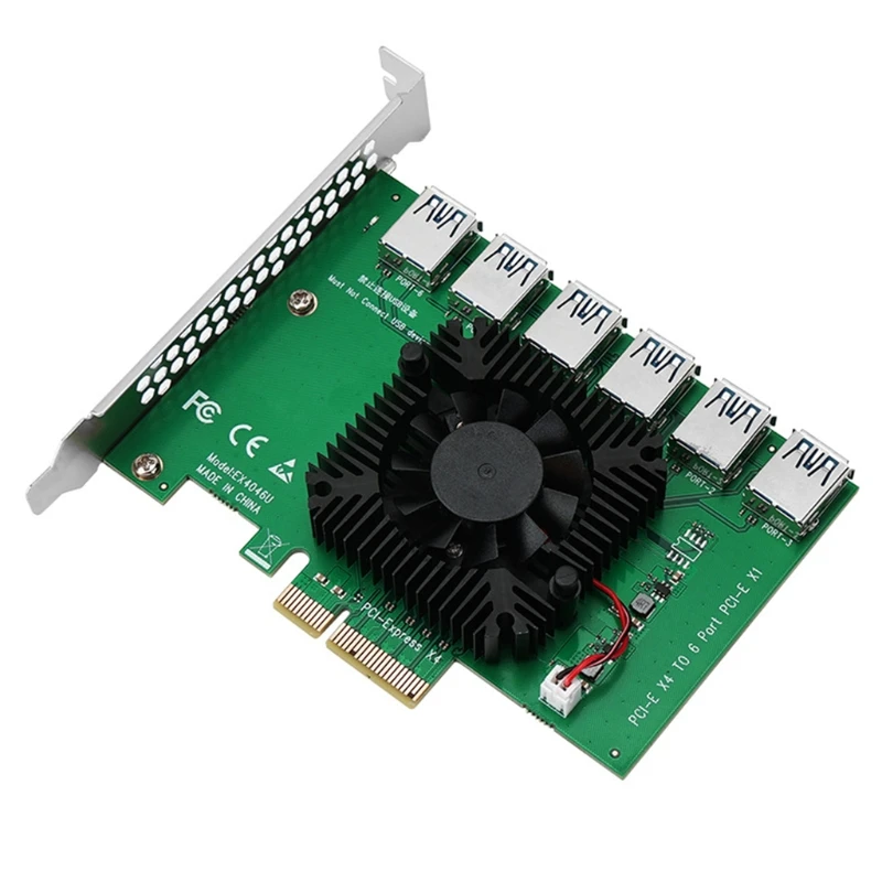 

6-port Expansion Card PCIE Brings Great Extendability Gold-plated Design
