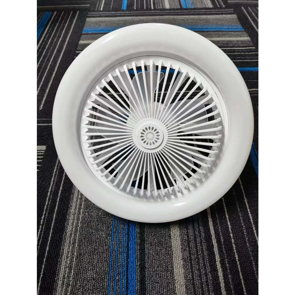 E27 Screw Fan Light Intelligent Remote Control Silent Ceiling Fan Lighting Living Room Study Bedroom Indoor Led Fan