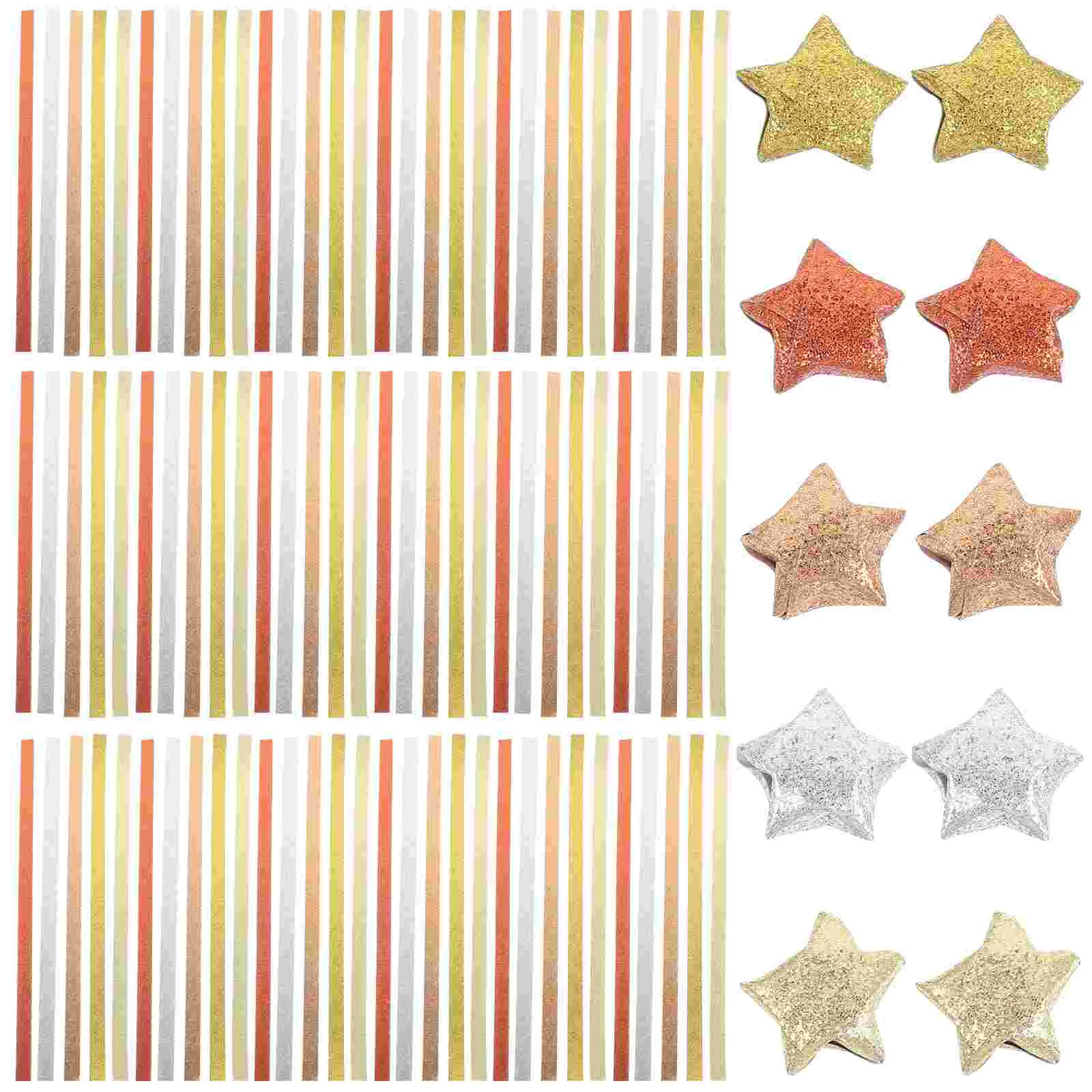 

Origami Stars Paper Strips 5 Assortment Color Star Paper Strip Glitter Origami Stars Paper Lucky Star Decoration Paper Strips