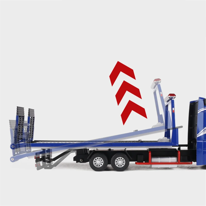 大型デッキ用フラットベッドトレーラー,セミトレーラーモデル