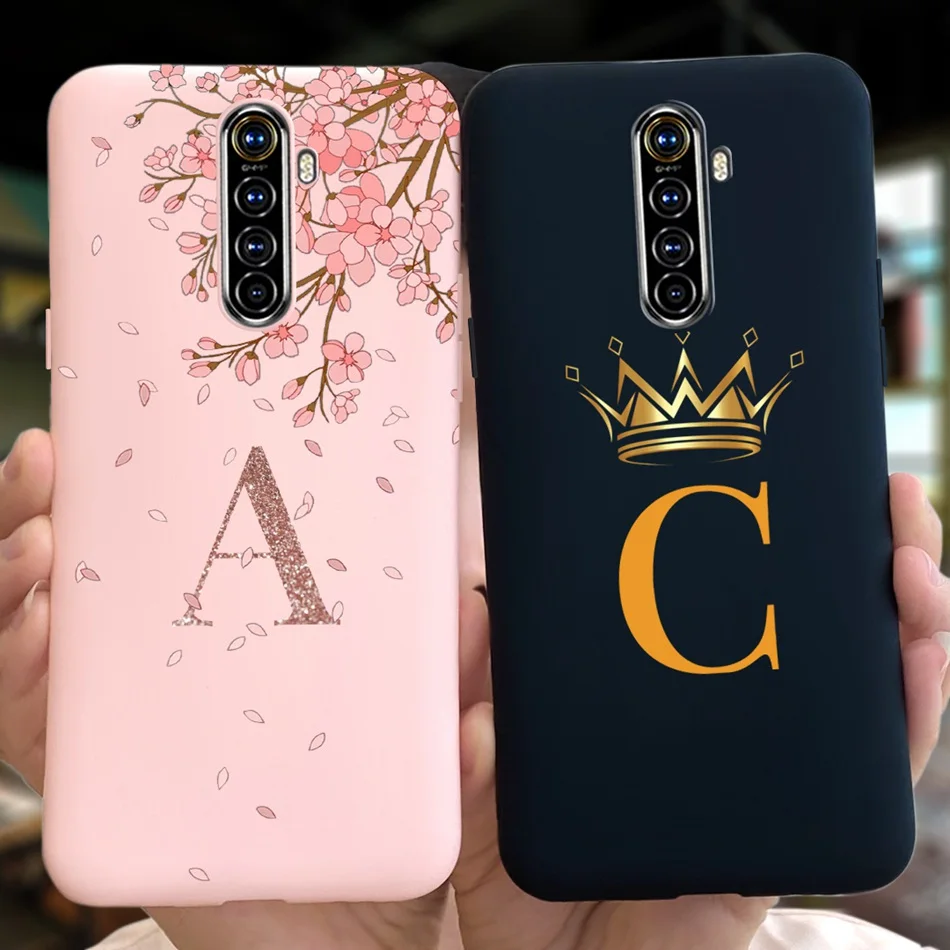 Per Realme X2 Pro Custodia Per Telefono Realme X2 Xt Fashion 26 Custodie Per Lettere Iniziali Per Realmex2 X 2 Pro Xt Cover Posteriore In Silicone Mor