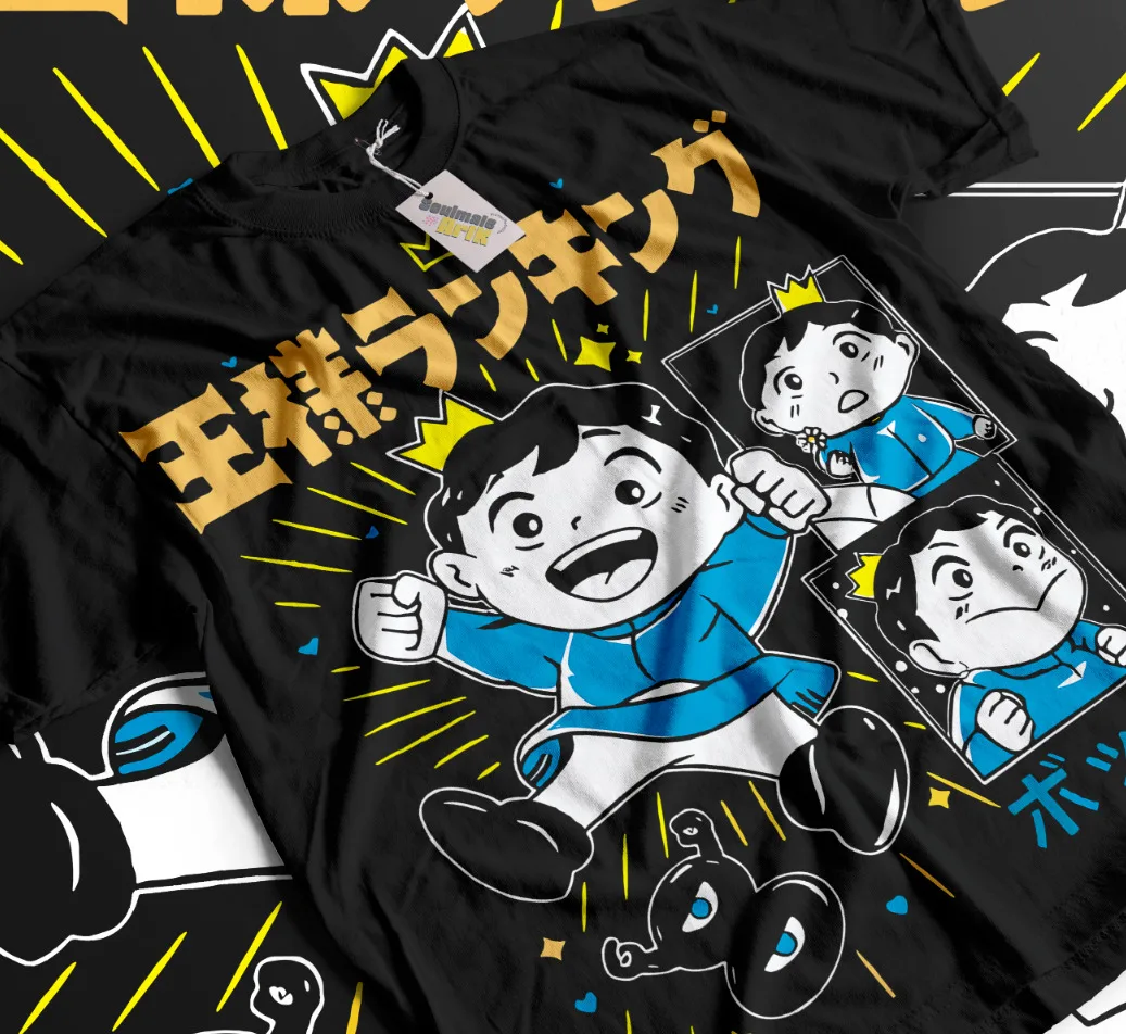 

Ranking Of Kings Bojji Shirt Ousama Ranking Kage Apeas Hiling Soft Tee All Sizes