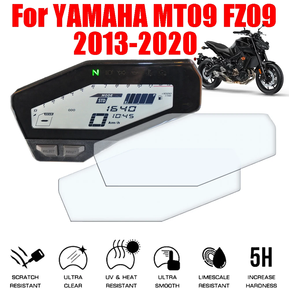 

For YAMAHA MT-09 MT09 FZ-09 FZ09 2013 - 2020 Motorcycle Accessories Cluster Scratch Protection Film Dashboard Screen Protector