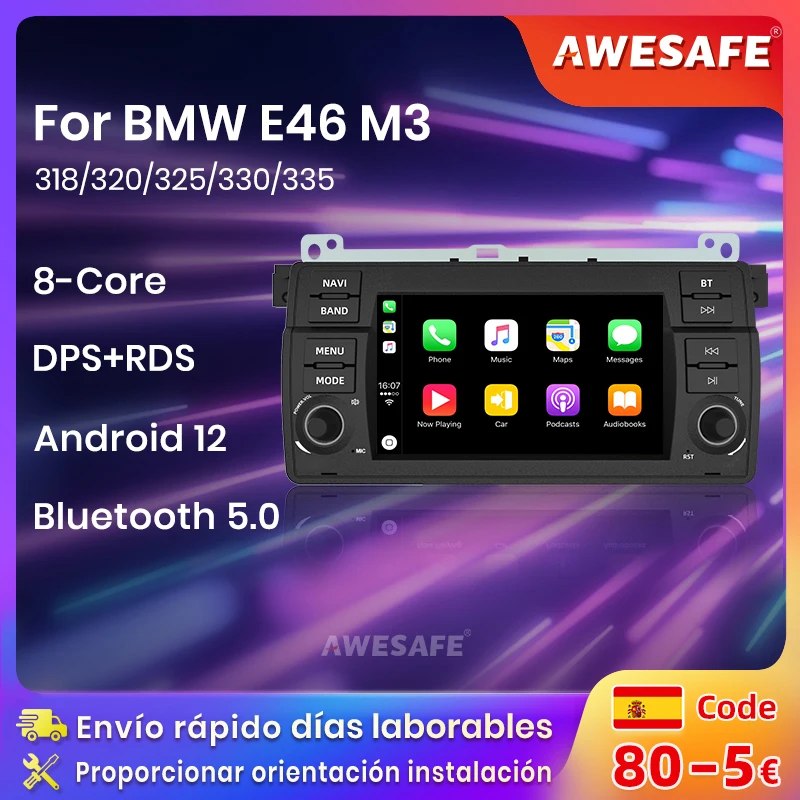 AWESAFE PX9 Plus radio coche For BMW 3 Series E46 inalambrico CarPlay  Android Auto sistemas inteligentes de coche reproductor multimedia para  auto No 2 din 2din DVD - AliExpress