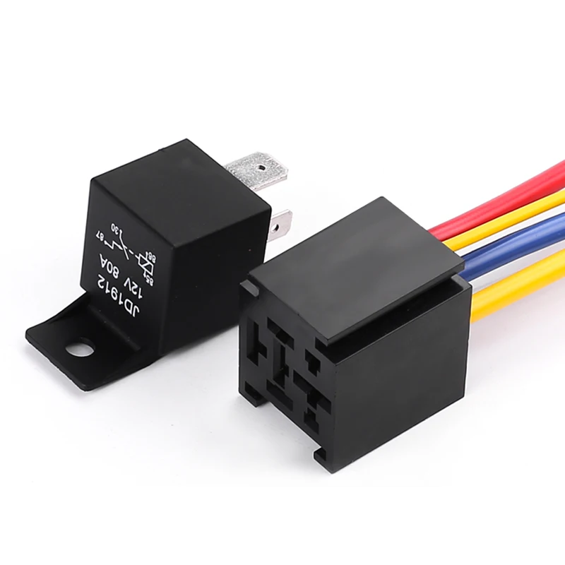 JD1912 カーリレー 12V 24V 80A 4ピン DC AMP SPDTリレー カースターター オートリレー ユニバーサルス 1個JD1912車リレー12v  24v 80A 4Pin dc amp spdtリレー車のスターター自動リレーユニバーサルのためのスターター モーター自動車リレー -  AliExpress 防水ヘビーデューティーリレー4ピンDC 24V 12V 80A JD1912自動車用リレー便利