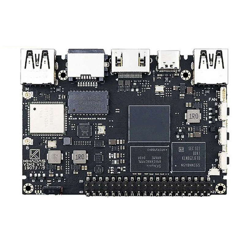 

For Khadas VIM3 Amlogic A311D 2GB LADDR4+16GB EMMC Android 9.0 Artificial Intelligence NPU 5.0 Development Board