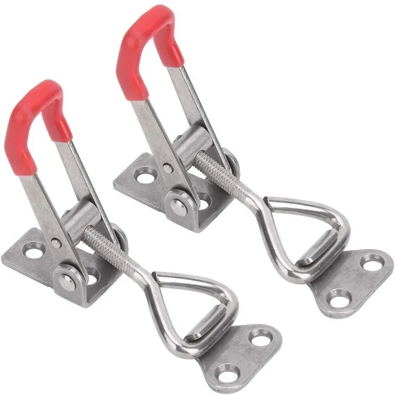 

2PCS Toggle Latch Clamp 4001 150Kg Holding Capacity Horizontal Type For Hand Tool For Welding, Jigging, Repairing