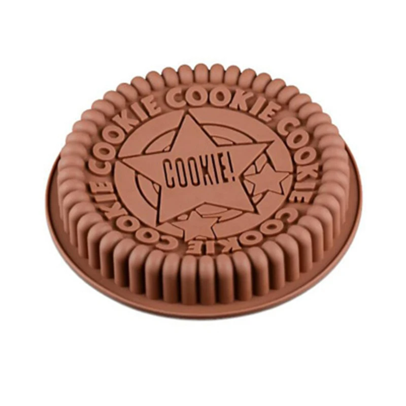 3D Ronde Chocolade Koekjes Mal Oreo Cookie Siliconen Mallen Anti-Aanbak Budino Pan Grote Mousse Cake Bakvorm