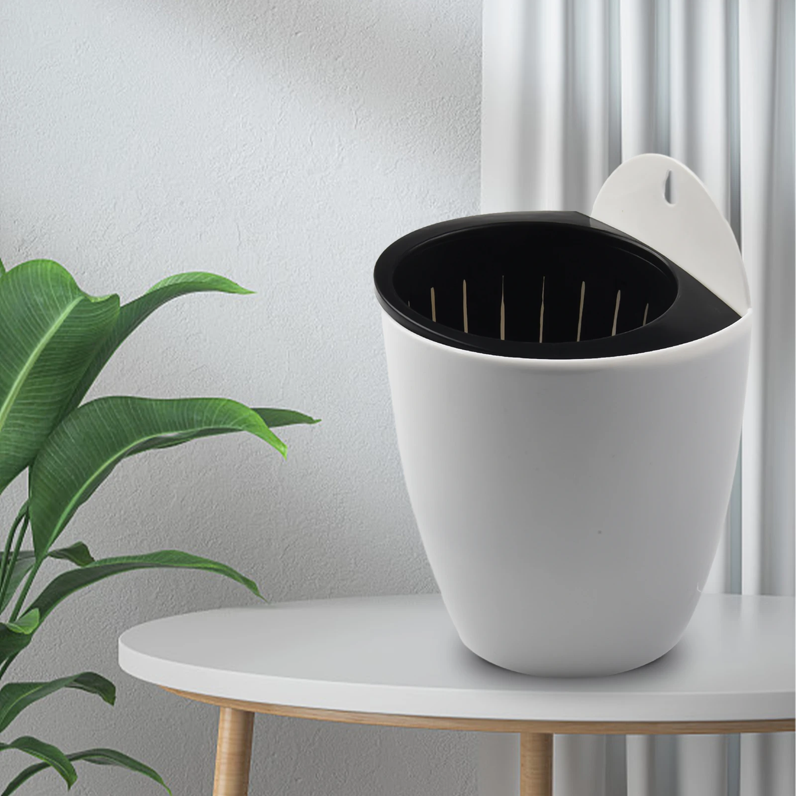 Wall Flower Pot Fence Garden Hanging Outdoor Plant Pots Pots Self-Watering Wall Mounted Water-absorbing Useful - 5