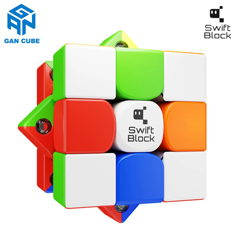 Speed Cube GAN Swift Block 355S 3x3 Magnetic Magic Cube Puzzle Children's Toy Professional