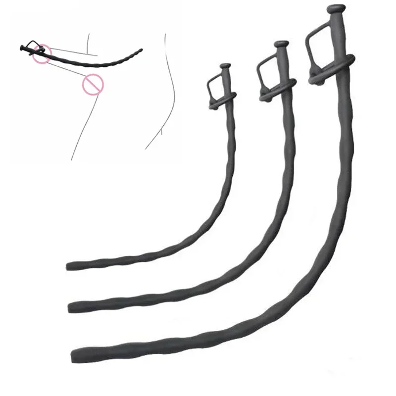 Silicone Hollow Urethral Catheter Urethral Dilator Adult Sex Toy For Men