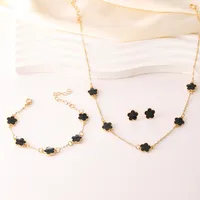 Toni Petal Flower Necklace Bracelet Earrings Set 5