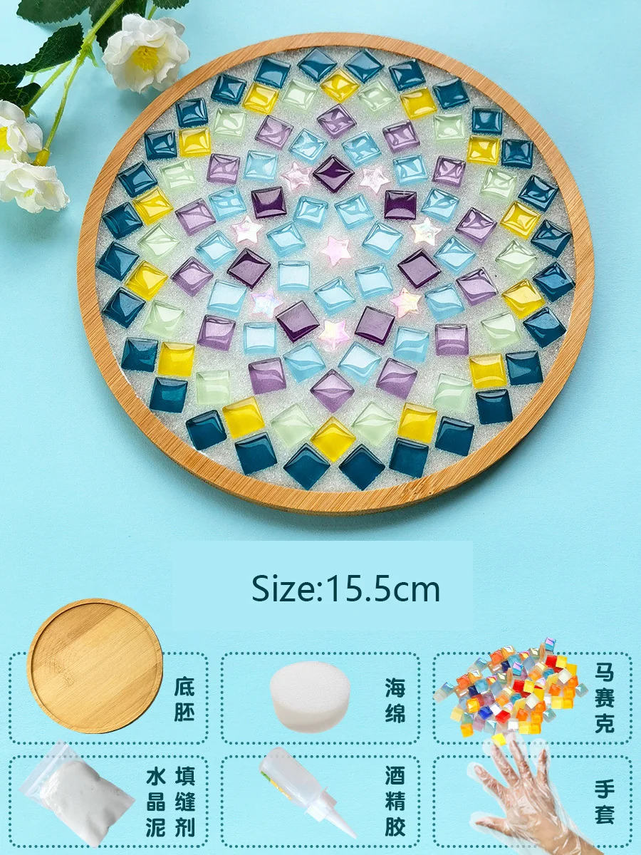 Handmade Bamboo Mosaic Coasters DIY Craft Kit