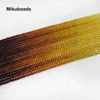 Wholesale Natural 4mm Baltic Sea Amber Smooth Round Loose Beads For Making Jewelry DIY Necklace Bracelet Accessories 1