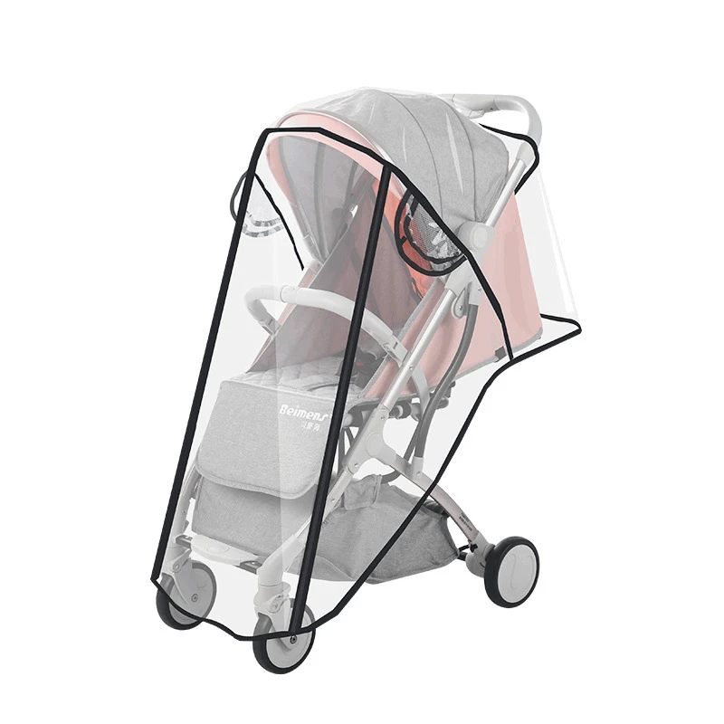 Wholesale Stroller Windshield Children Stroller Rain Cover Baby Stroller Thermal and Windproof Rain Cover Raincoat eva baby stroller accessories waterproof rain cover transparent wind dust shield zipper open for pushchairs raincoat