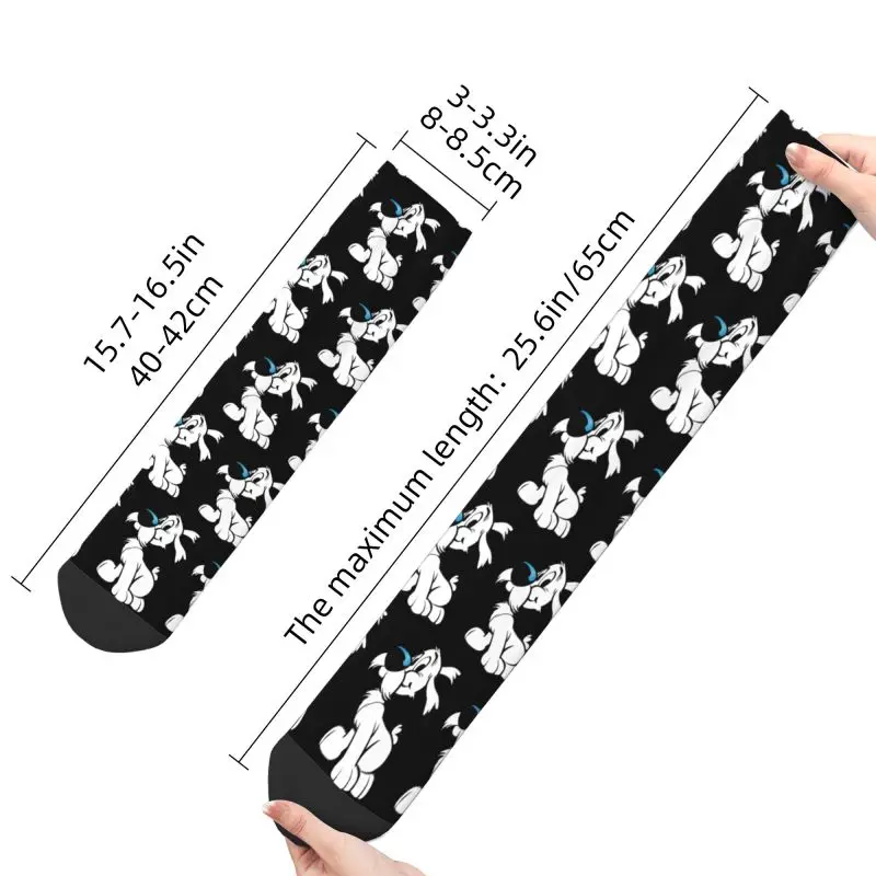Asterix And Obelix Dogmatix Men Women Crew Socks Unisex Cool 3D Print Funny Cartoon Dog Idefix Dress Socks