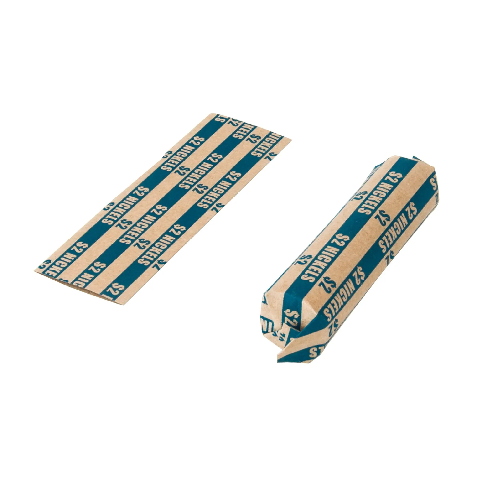 500 Preformed Coin Wrapper Rolls For Quarters - Each Holds $10 (40 Quarters), Paper Tubes