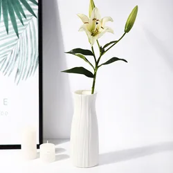 Nordic Minimalist Flower Vase - Modern Home Decor Accessory (White-A-S)