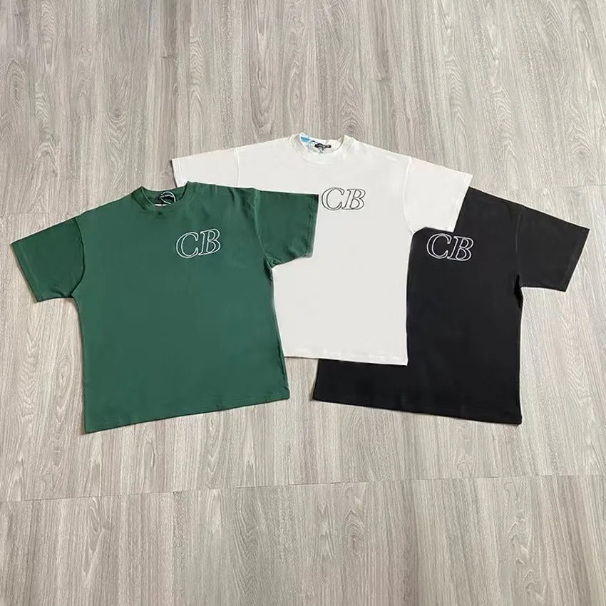 

Oversize 2024 New Cole Buxton Print T-shirt Men Women CB Logo Tee Short Sleeve Vintage White Black Tops