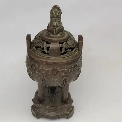 

Двойное ухо с тремя ножками штатив Лев маленькая курильница орнамент