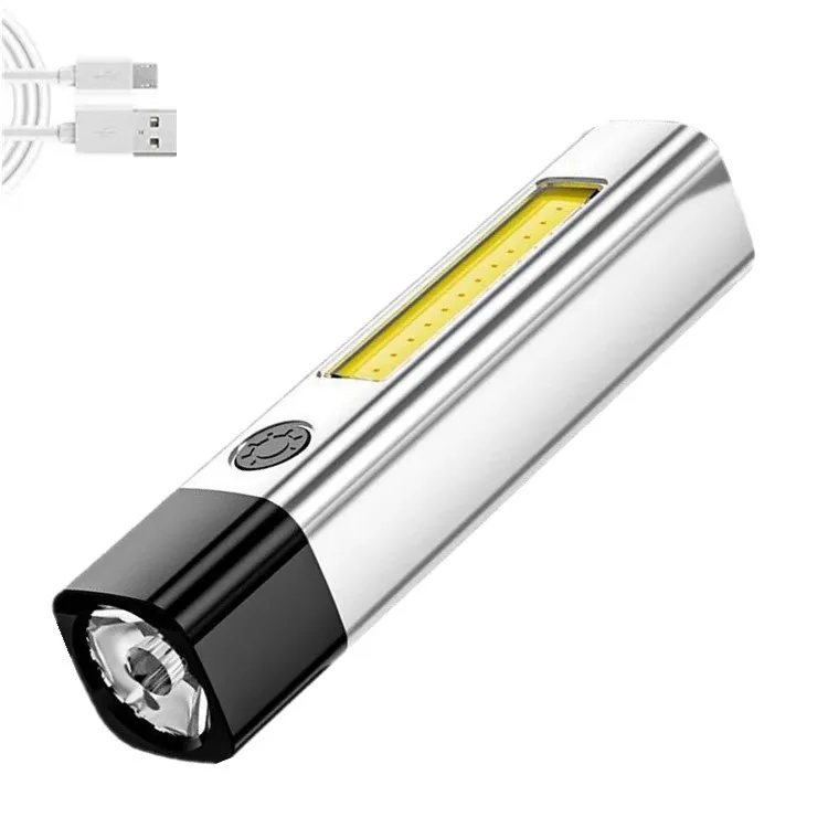 

Мини-фонарик, USB перезаряжаемые фонарики, водонепроницаемый фонарик для экстренных ситуаций для кемпинга, пешего туризма, велоспорта