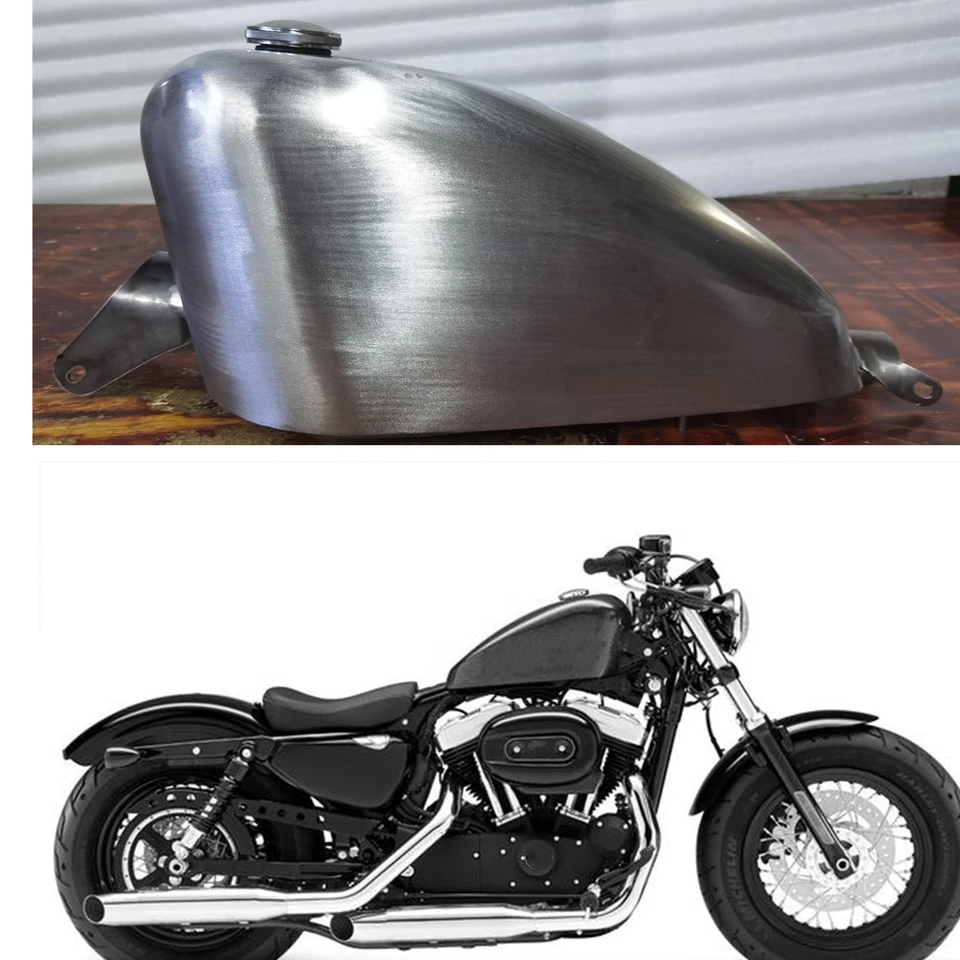 13L Petrol Gas Fuel Tank For Harley-Davidson Sportster XL 883 1200