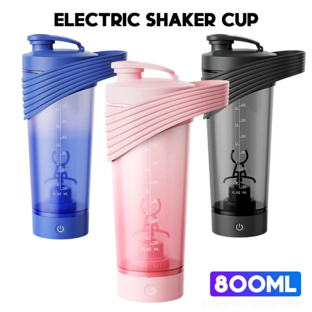 800ML Max Electric Protein Shaker Bottles Coffee Juice Portable Mixer Cup  Automatic Blender Bottle USB Rechargeable