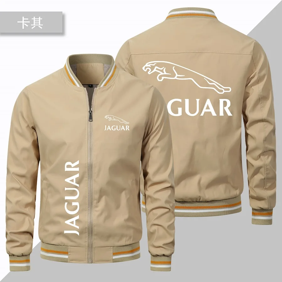 Spring and Autumn Casual Men Jacket New Men's Jaguar Car Jacket Casual Baseball Racing Team Men's Clothing Large Jacket