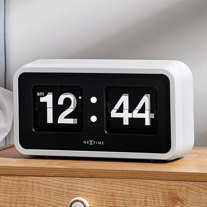 Reloj Digital De Sobremesa Retro Con Flip Automático - Diseño Vintage, Números Grandes Y 2 Modos De Brillo (funciona Con 1 Pila AA)