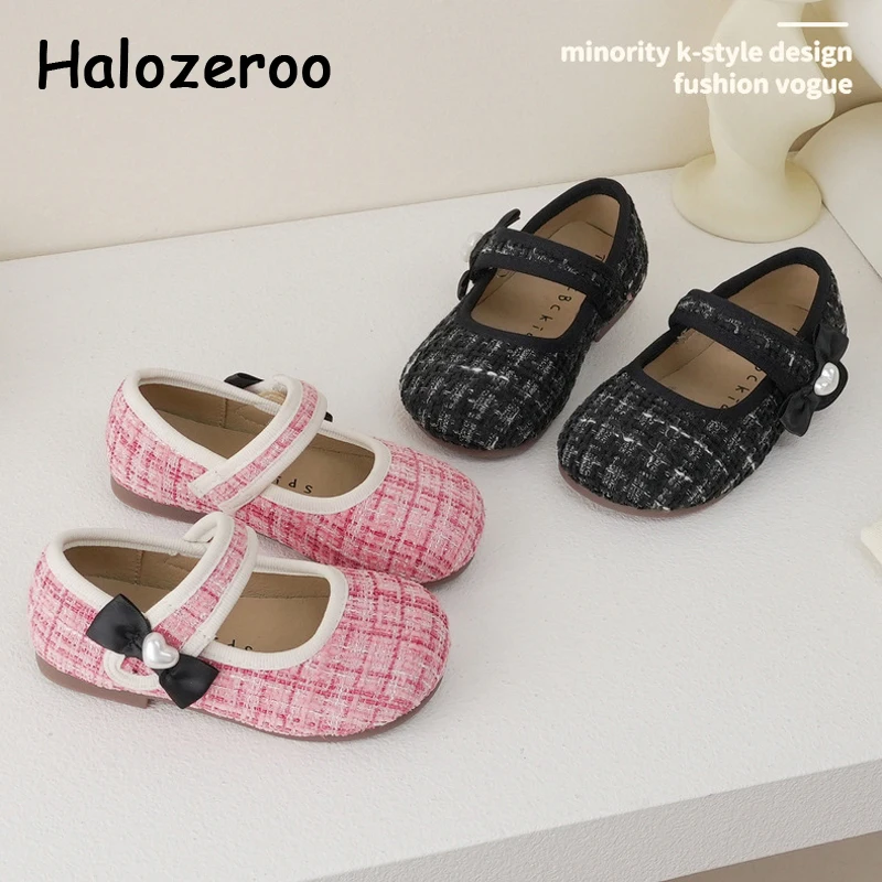 

New Autumn Kids Bow Shoes Children Brand Princess Shoes Toddler Fashion Falts Baby Girls Leather Shoes Dress Shoes Mary Jane