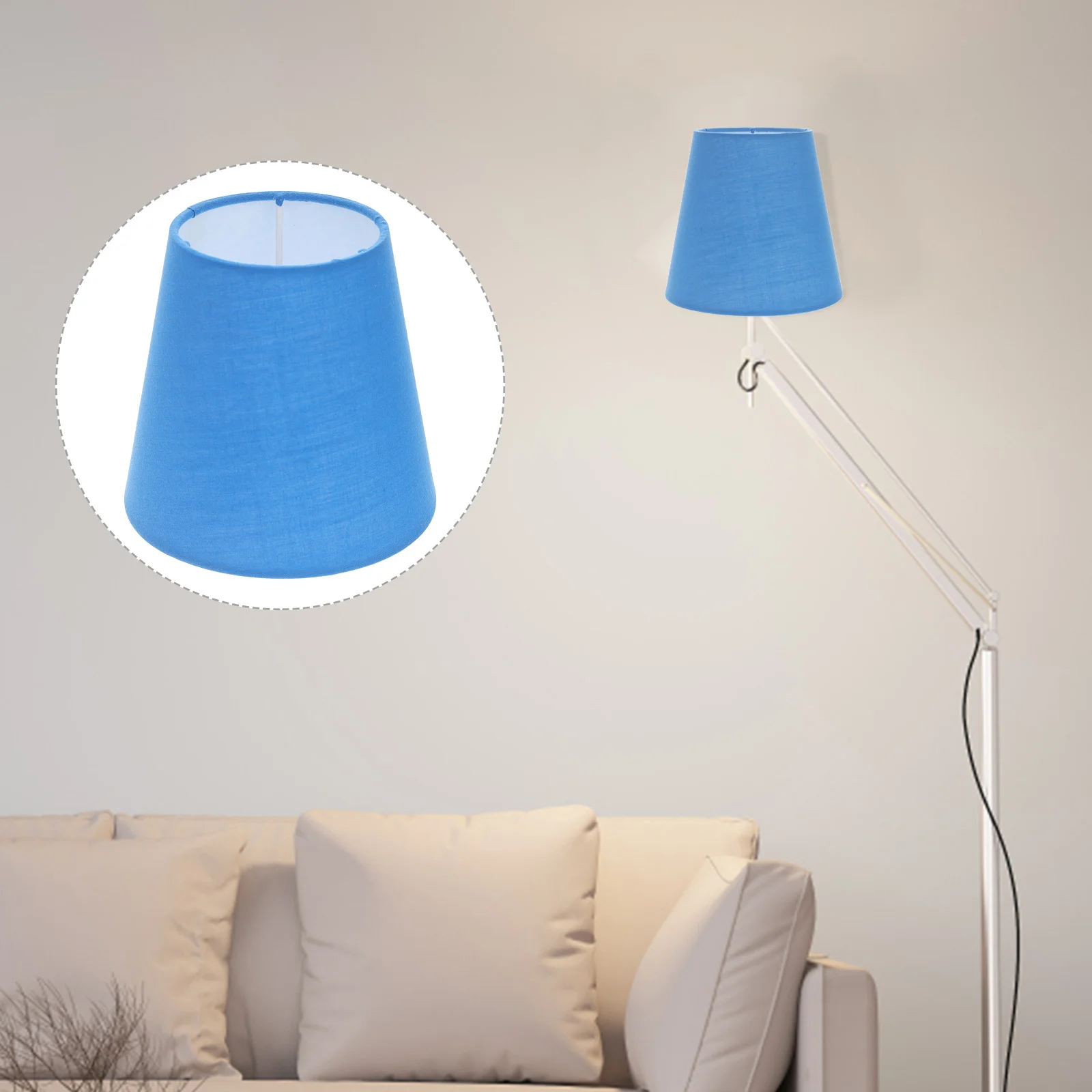 

Fabric Lamp Shade Replacement Cone Barrel Lampshade E14 Clip Bulb Barrel Light Cover Tabletop Light Shade Light Bulb Cover