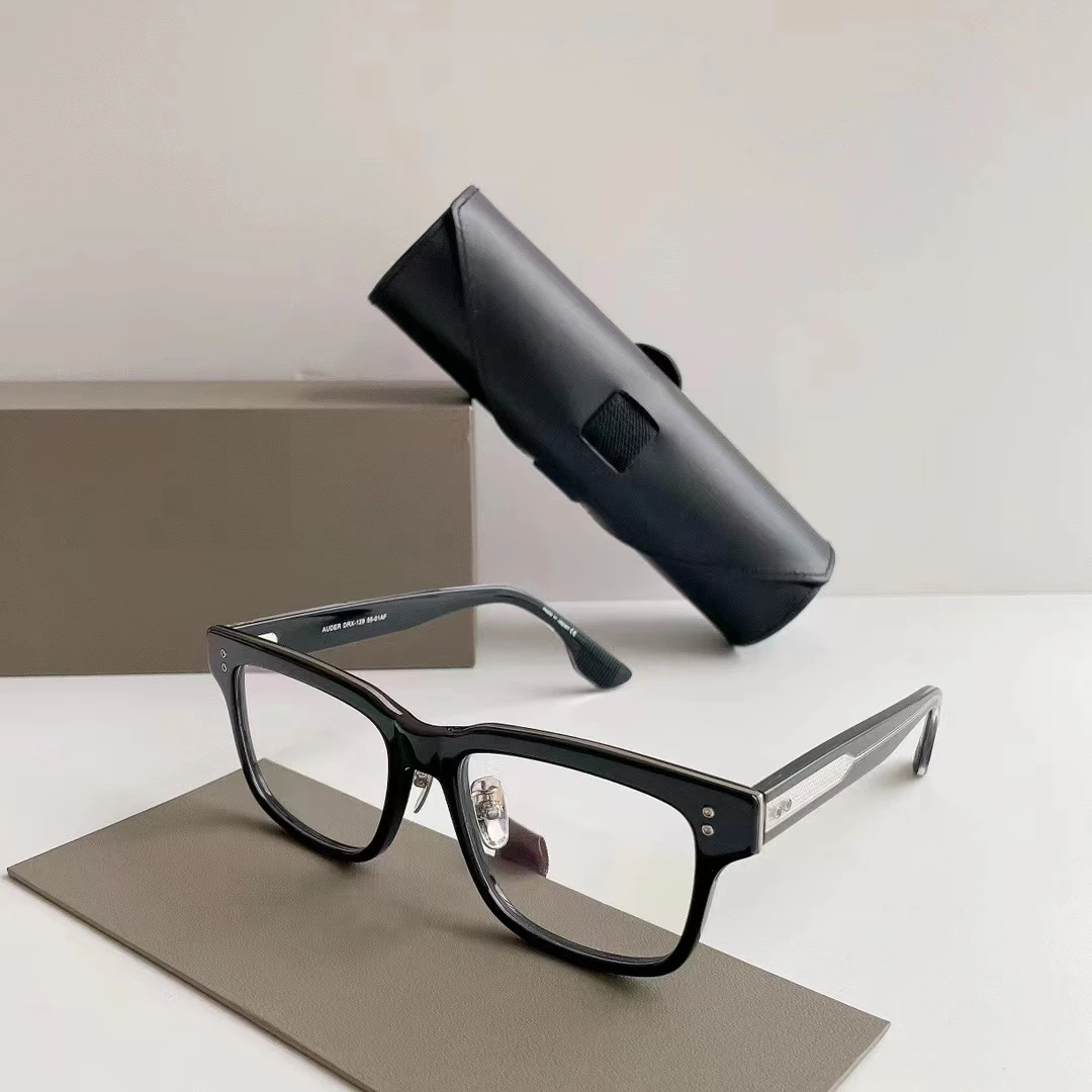 

Original Fashion Casual Retro UV400 Business Clear Lens Men Eyewear Square Acetate Frame AUDER DRX-129 Women Unisex Sun Glasses
