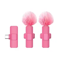 K60 Wireless Lavalier Microphone for Smartphone, Plug-Play Microphone for Video/Audio Recording, Clip On Lapel Mic for Interview